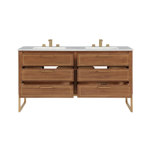 Bemma Markham 60'' Double Bathroom Vanity with Top Wayfair